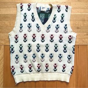 Vintage 80s London fog alpaca knit sweater vest M